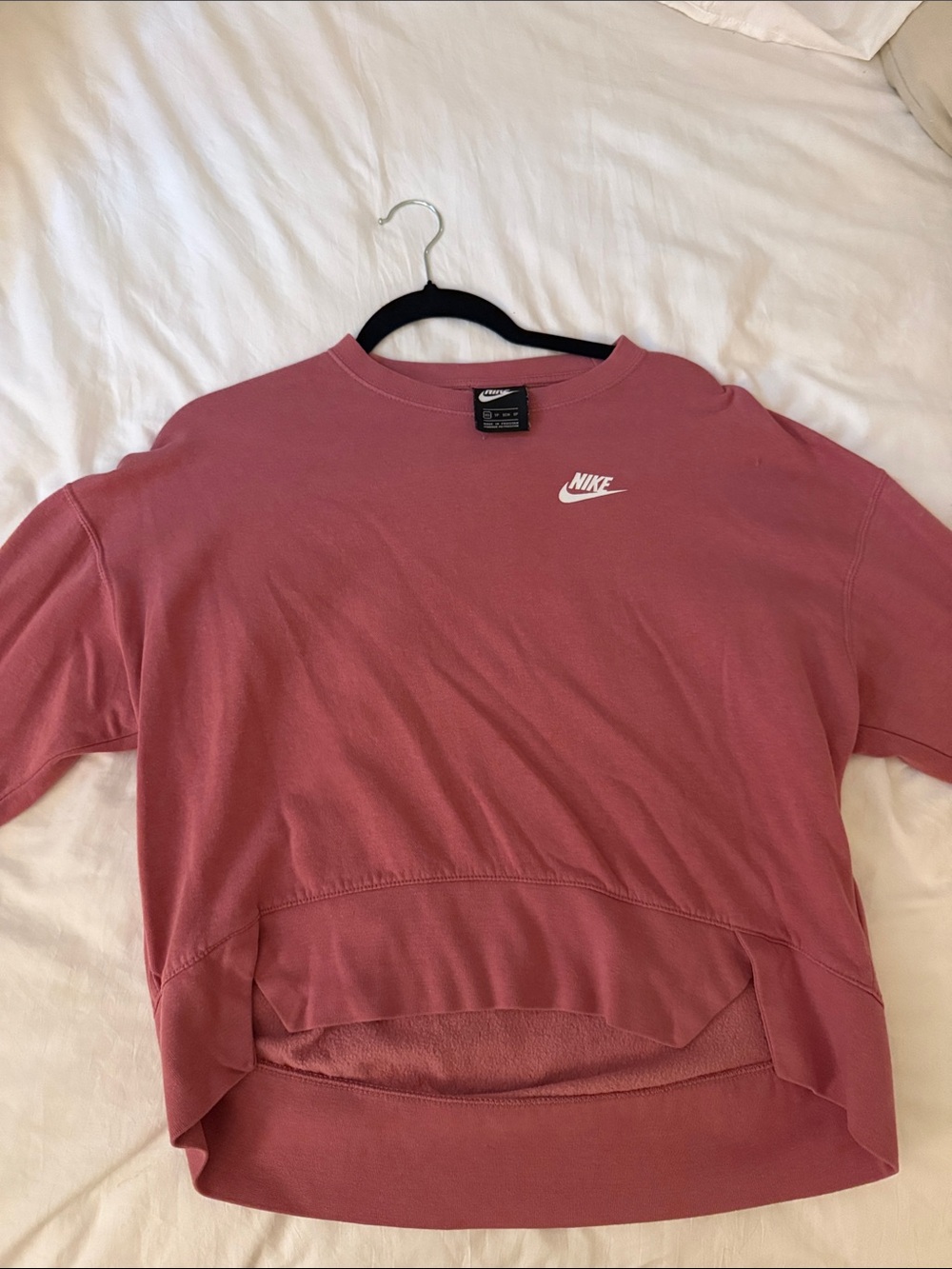 Nike Dusty Rose Cropped Crew Sweatshirt